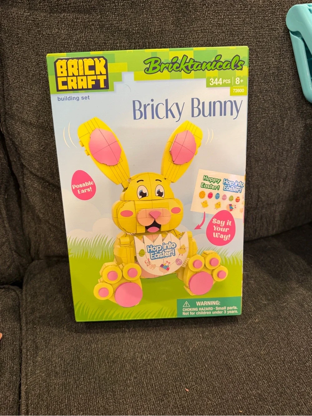 Bricky Bunny Kids bunny Building Set - Yellow & Pink